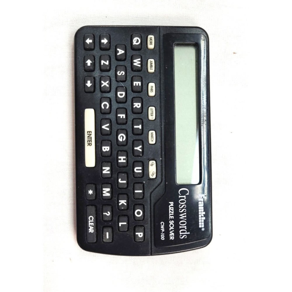 FRANKLIN Crosswords Hand Held Puzzle Solver CWP-100 Tested Working